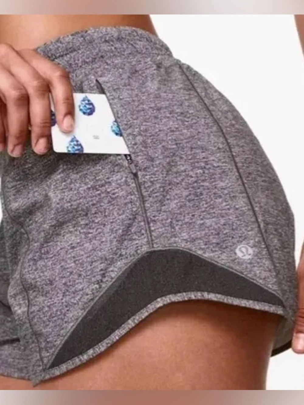 Lululemon Hotty Hot Grey shorts sz 8